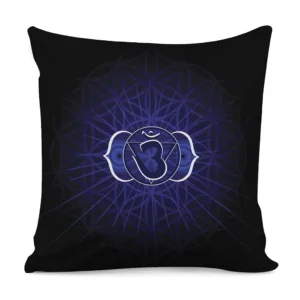 Ajna Chakra Spiritual Print Throw Pillow With Inner Home Decor