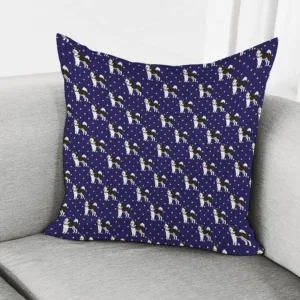 Alaskan Malamute Pattern Print Throw Pillow With Inner Home Decor