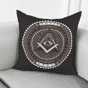 All Seeing Eye Symbol Print Throw Pillow With Inner Home Decor