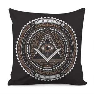 All Seeing Eye Symbol Print Throw Pillow With Inner Home Decor