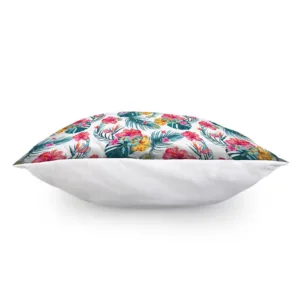 Aloha Hawaii Floral Pattern Print Throw Pillow With Inner Home Decor
