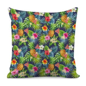 Aloha Hawaii Tropical Pattern Print Throw Pillow With Inner Home Decor