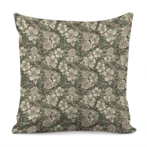 Aloha Hawaiian Camo Flower Pattern Print Throw Pillow With Inner Home Decor